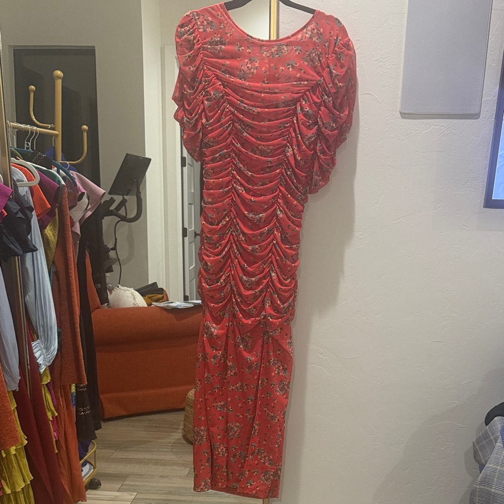 NWT Elegant Red Floral Free People Dress